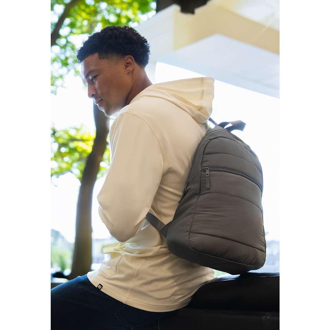 Puffer recycled sling backpack Grey miniatura 7