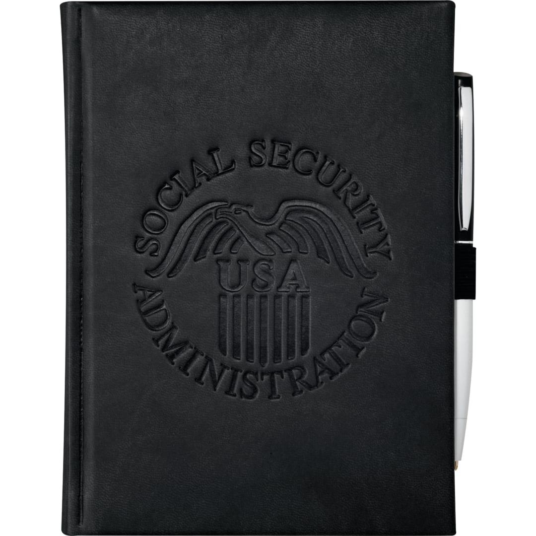 Fsc® mix 5 x 7 pedova™ bound journal Navy Blue miniatura 4