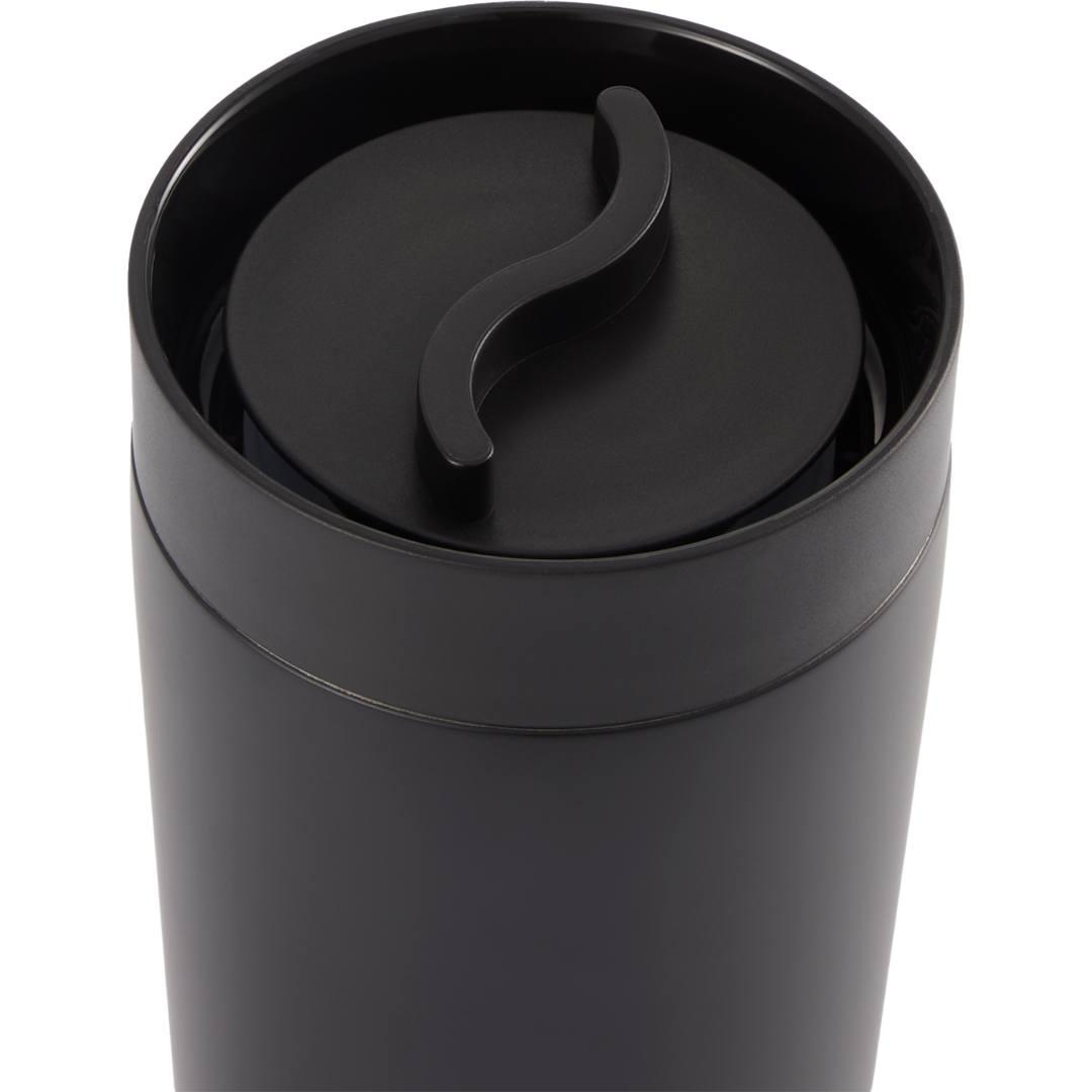 Maddie recycled ss vacuum tumbler w/ 360 lid 16oz Black miniatura 2