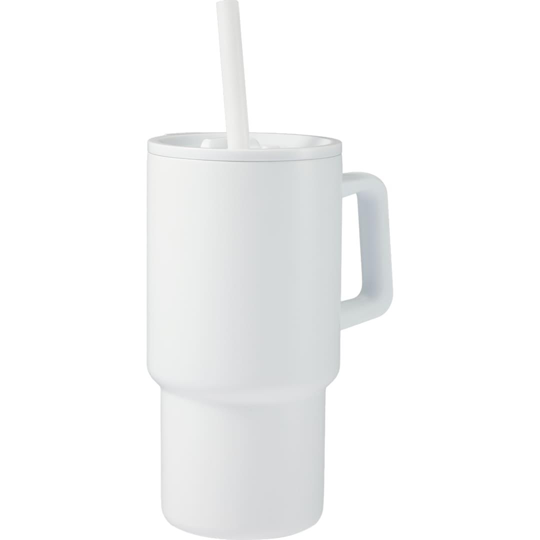 Summit 18oz recycled vacuum insulated mug w/ straw Black miniatura 25