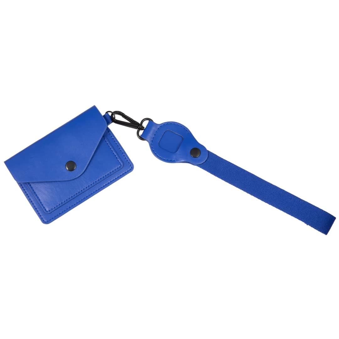 Recycled wrist lanyard with card holder Black miniatura 14