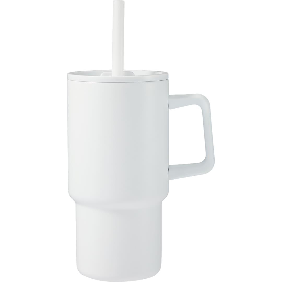 Summit 18oz recycled vacuum insulated mug w/ straw Black miniatura 32