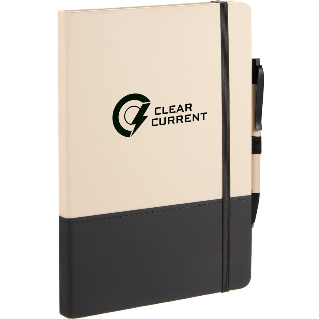 5.5 X 8.5 sugarcane paper bound notebook Black miniatura 4