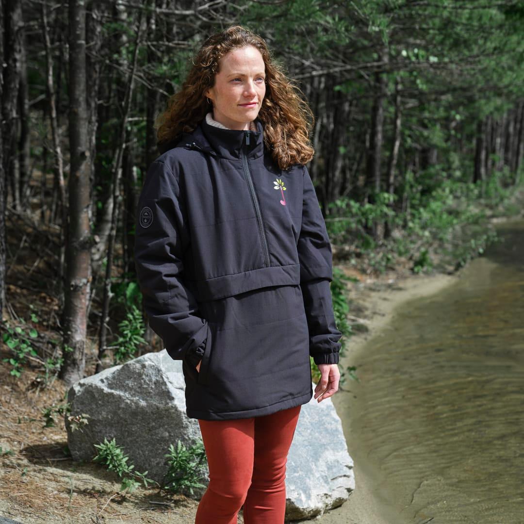 Roots73 albany eco insulated half zip - unisex Black miniatura 6