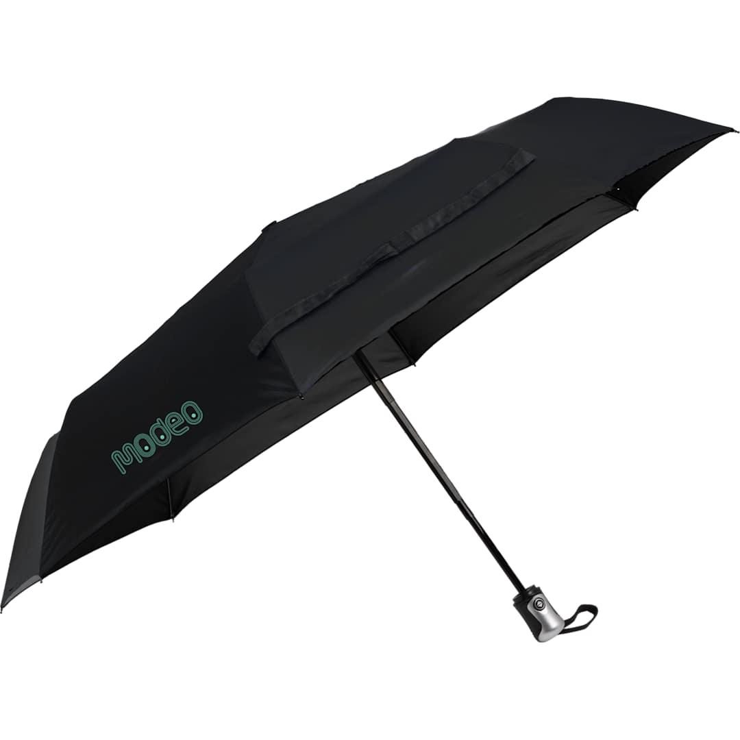 42 Folding auto open/close umbrella Silver miniatura 3