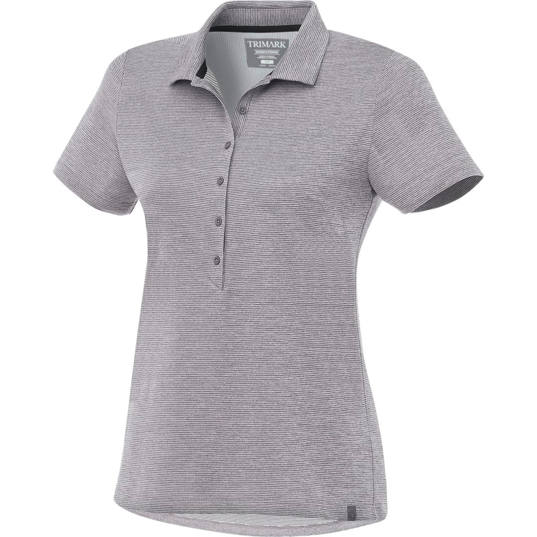 Womens dege eco ss polo Blue miniatura 7