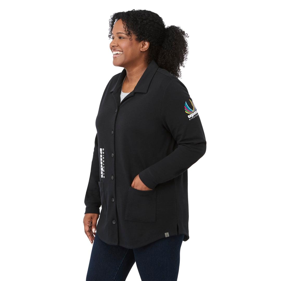 Rigi eco knit button cardi - womens Black miniatura 21