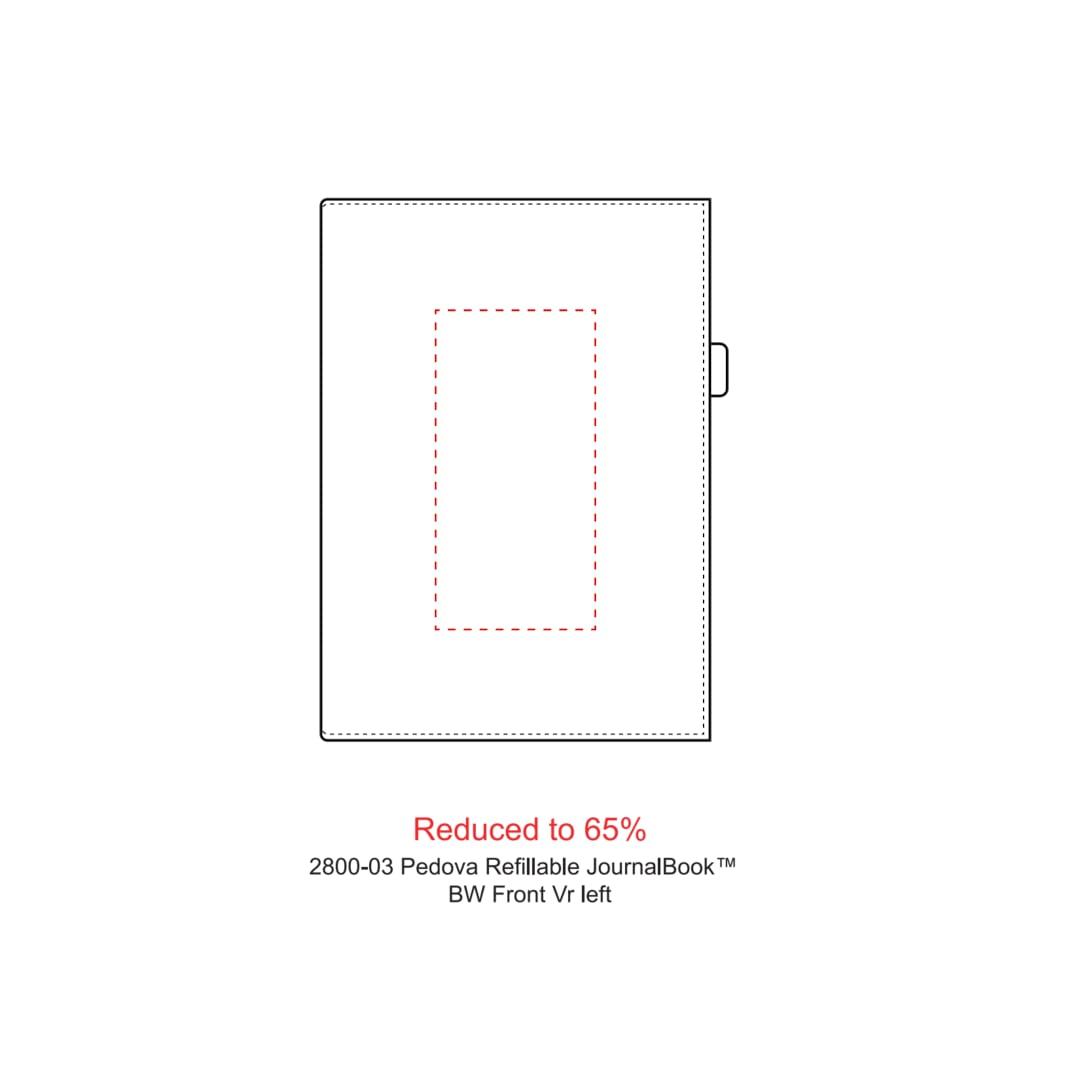 Fsc® mix 6 x 8.5 pedova™ refillable journal Black miniatura 4