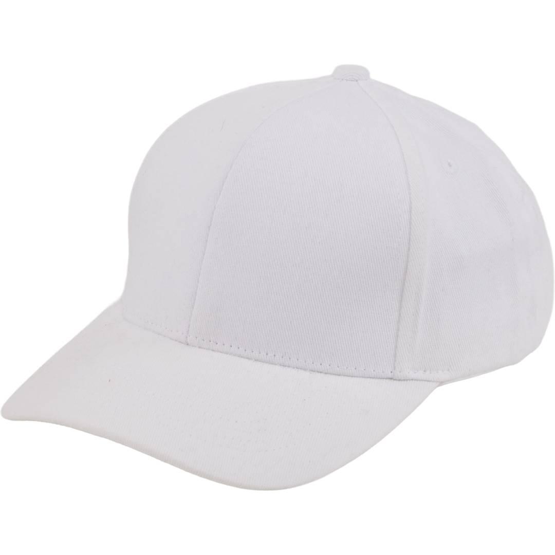 Recycled cotton twill 6 panel ballcap - unisex White front