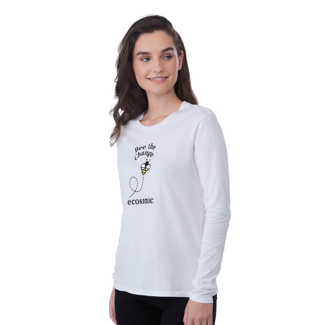 Tentree organic cotton longsleeve tee - womens White miniatura 6