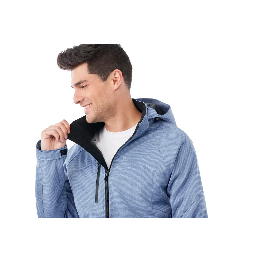 Mens bergamo softshell jacket Blue miniatura 3