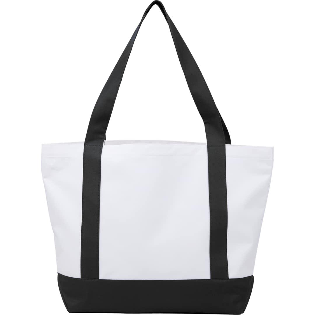 Oversized recyled canvas tote bag Black miniatura 4