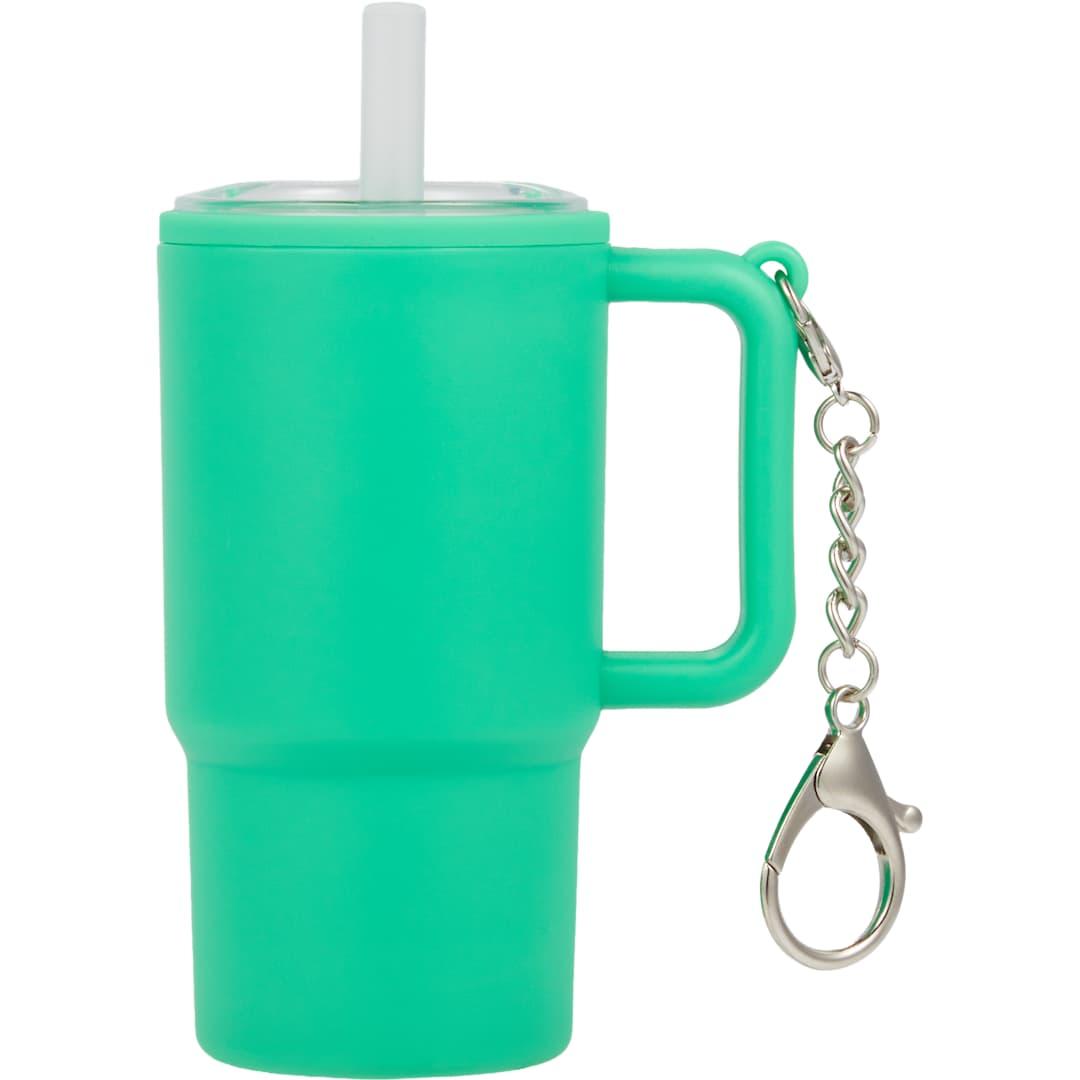 Shot glass tumbler w/ keychain 4oz Black miniatura 29