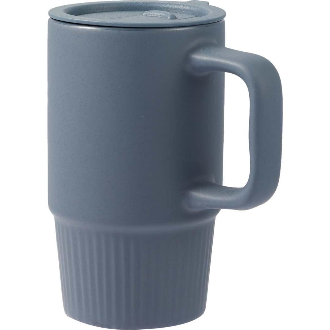 Camden 13oz ceramic mug w/ lid Black miniatura 11
