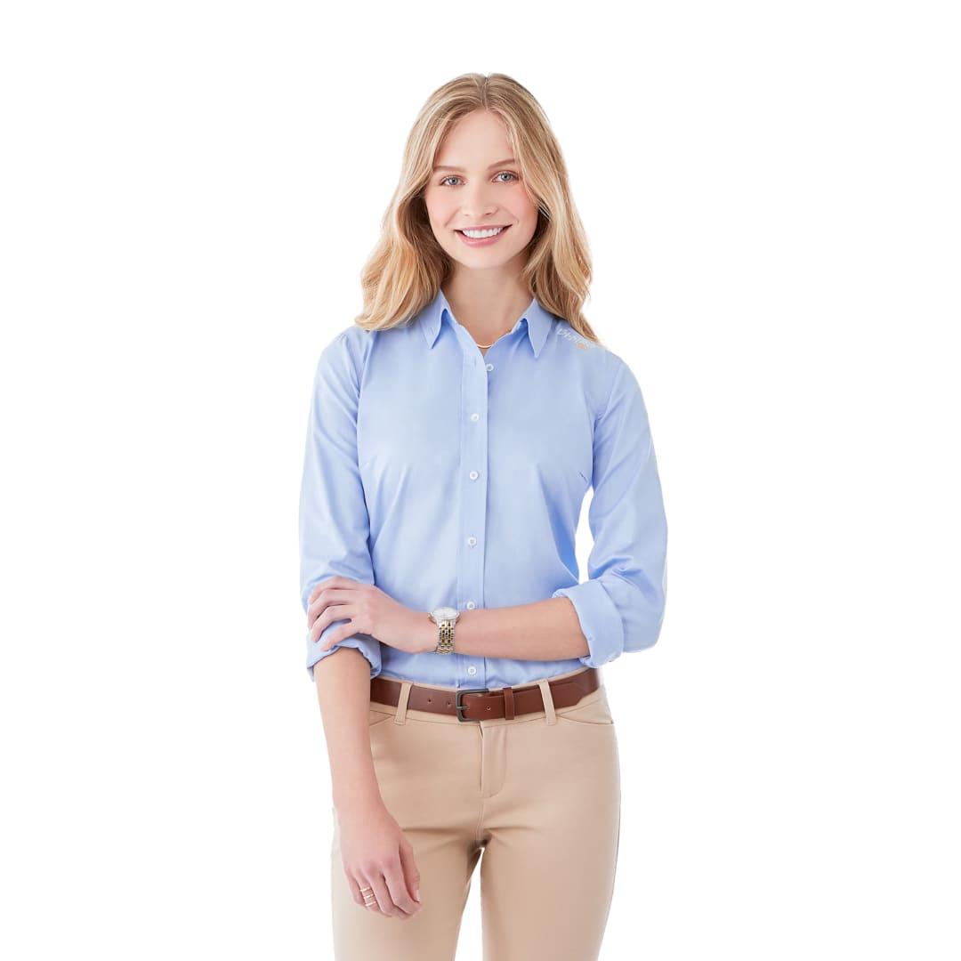 Womens irvine oxford ls shirt White front