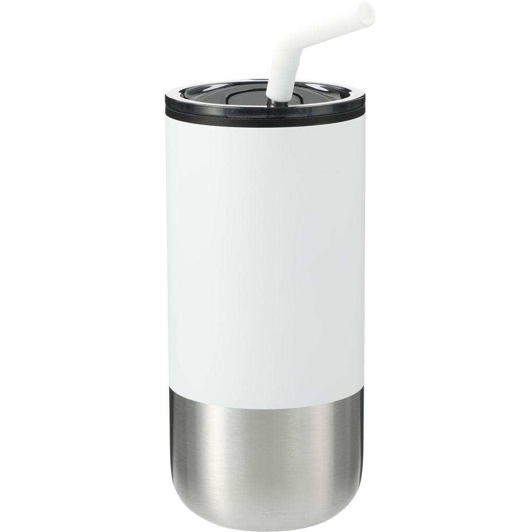 Lagom 16oz tumbler w/ ss straw White miniatura 24