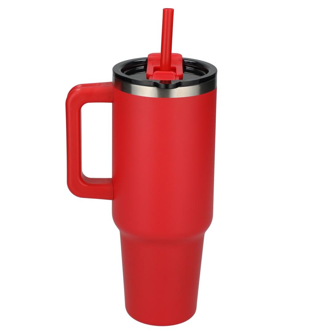 Pinnacle recycled travel tumbler with straw 40oz Black miniatura 36