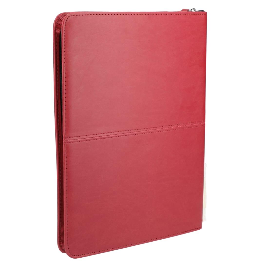 Fsc® mix pedova™ recycled zippered padfolio Red miniatura 12