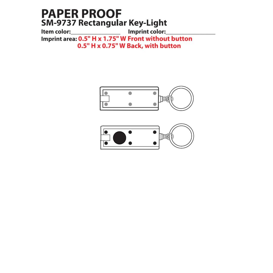 Rectangular key-light Red miniatura 3
