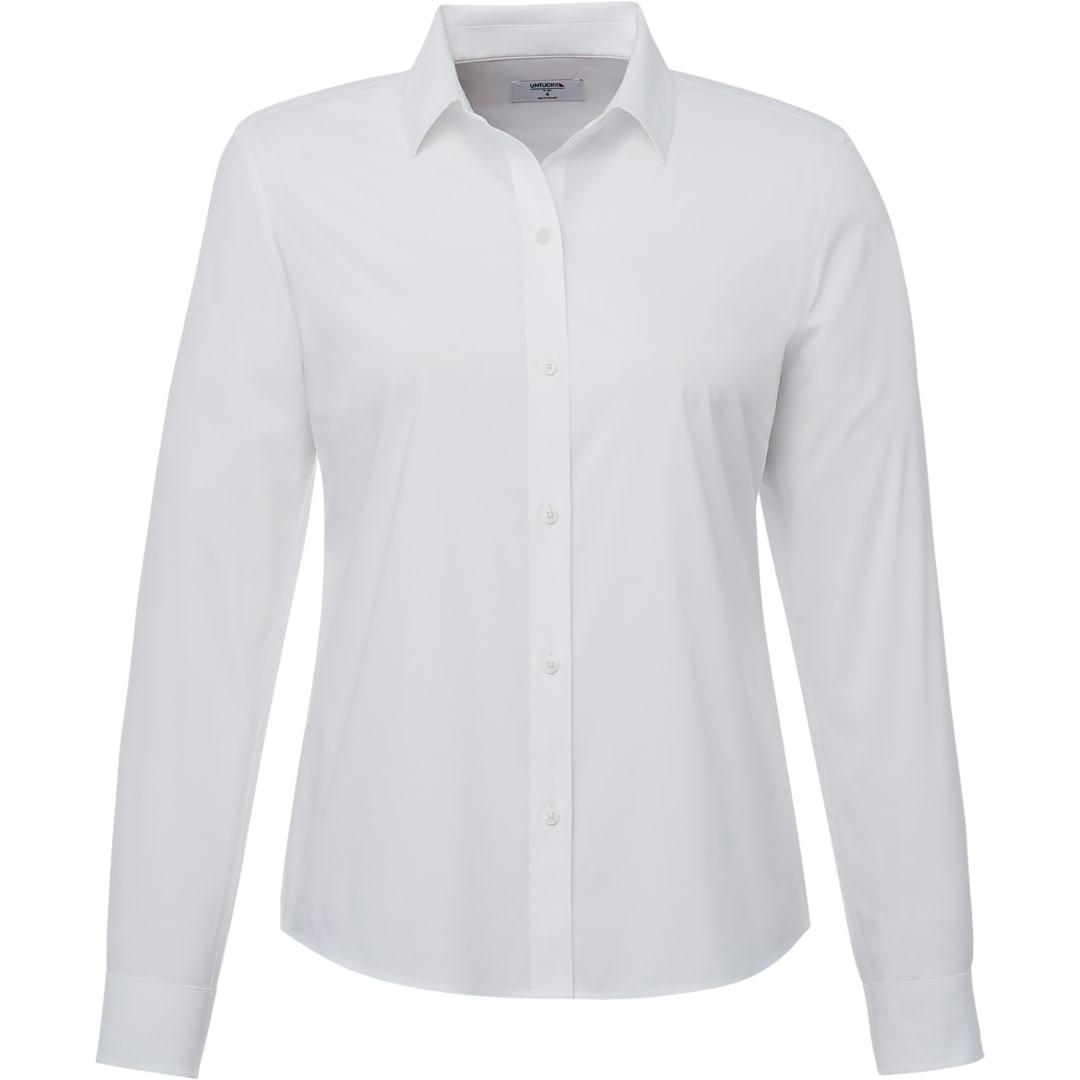 Untuckit bella long sleeve shirt-womens White miniatura 3