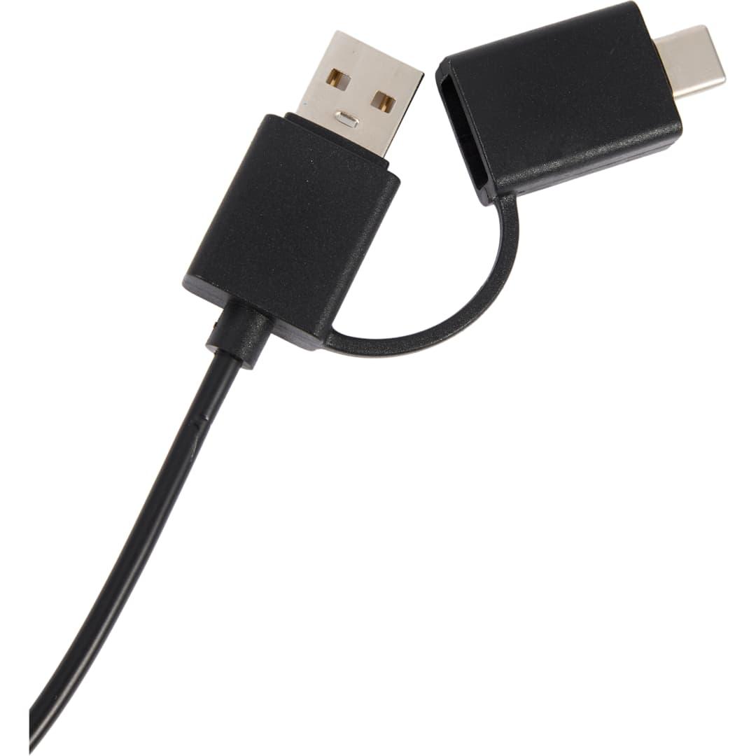 5-In-1 recycled long charging cable Black miniatura 3