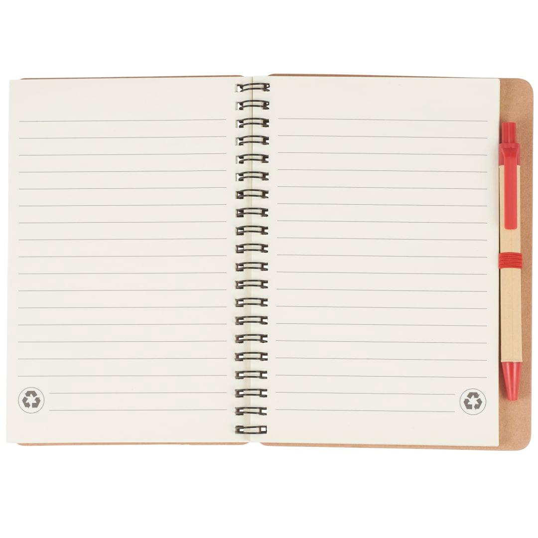 Fsc® mix 5 x 7 eco spiral notebook with pen Blue miniatura 13