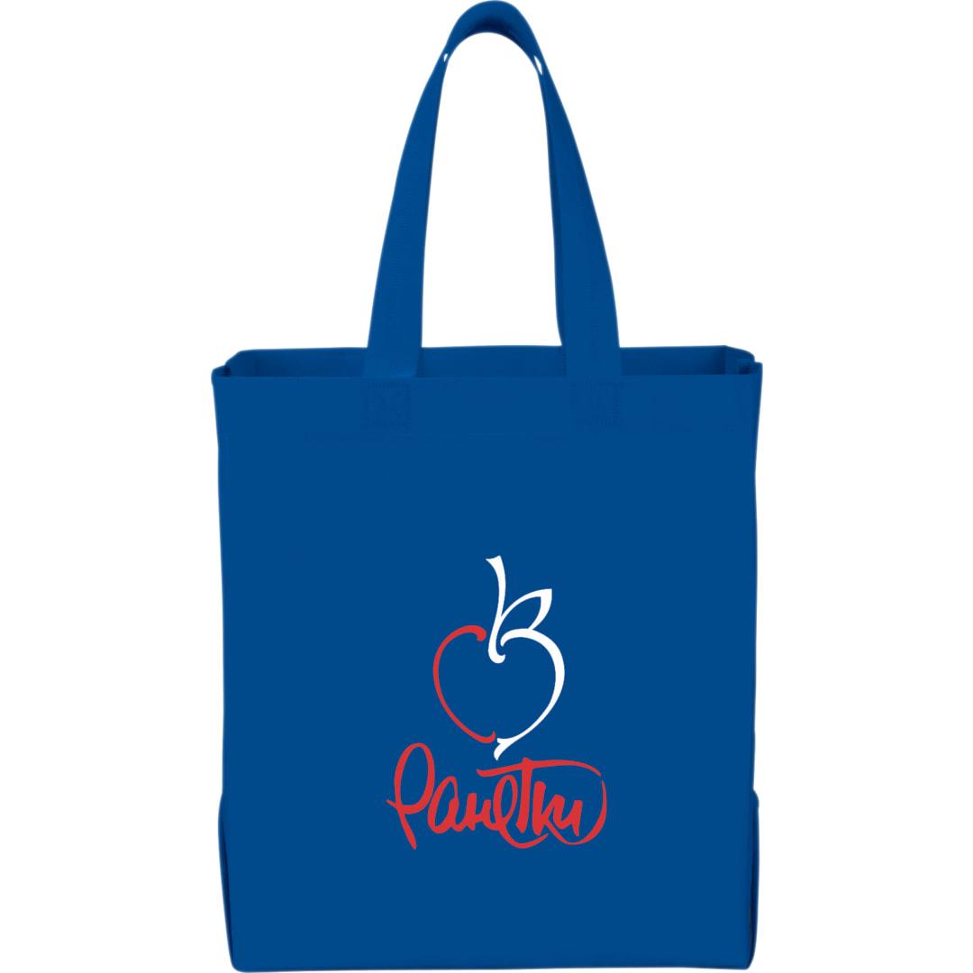 Liberty heat seal non-woven grocery tote Black miniatura 5