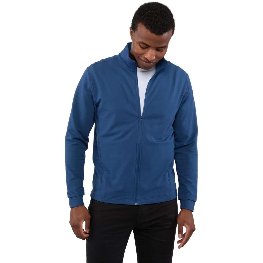 Lyon eco stretch knit full zip - mens Blue miniatura 6