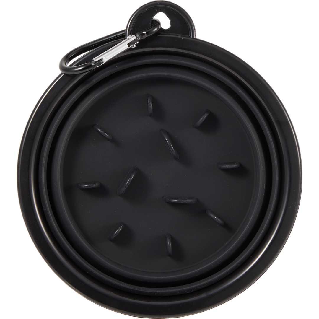 Collapsible slow feeder bowl Black thumbnail 4