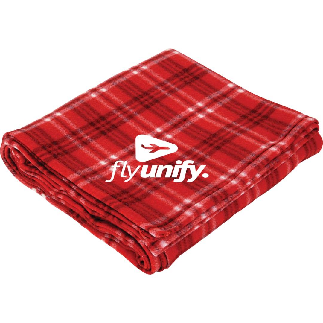 Plaid fleece blanket Black miniatura 10