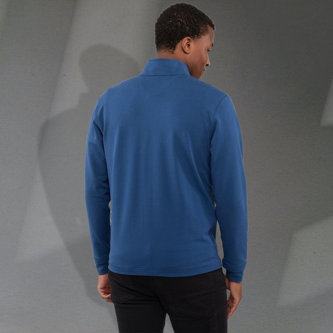 Lyon eco stretch knit full zip - mens Blue miniatura 4