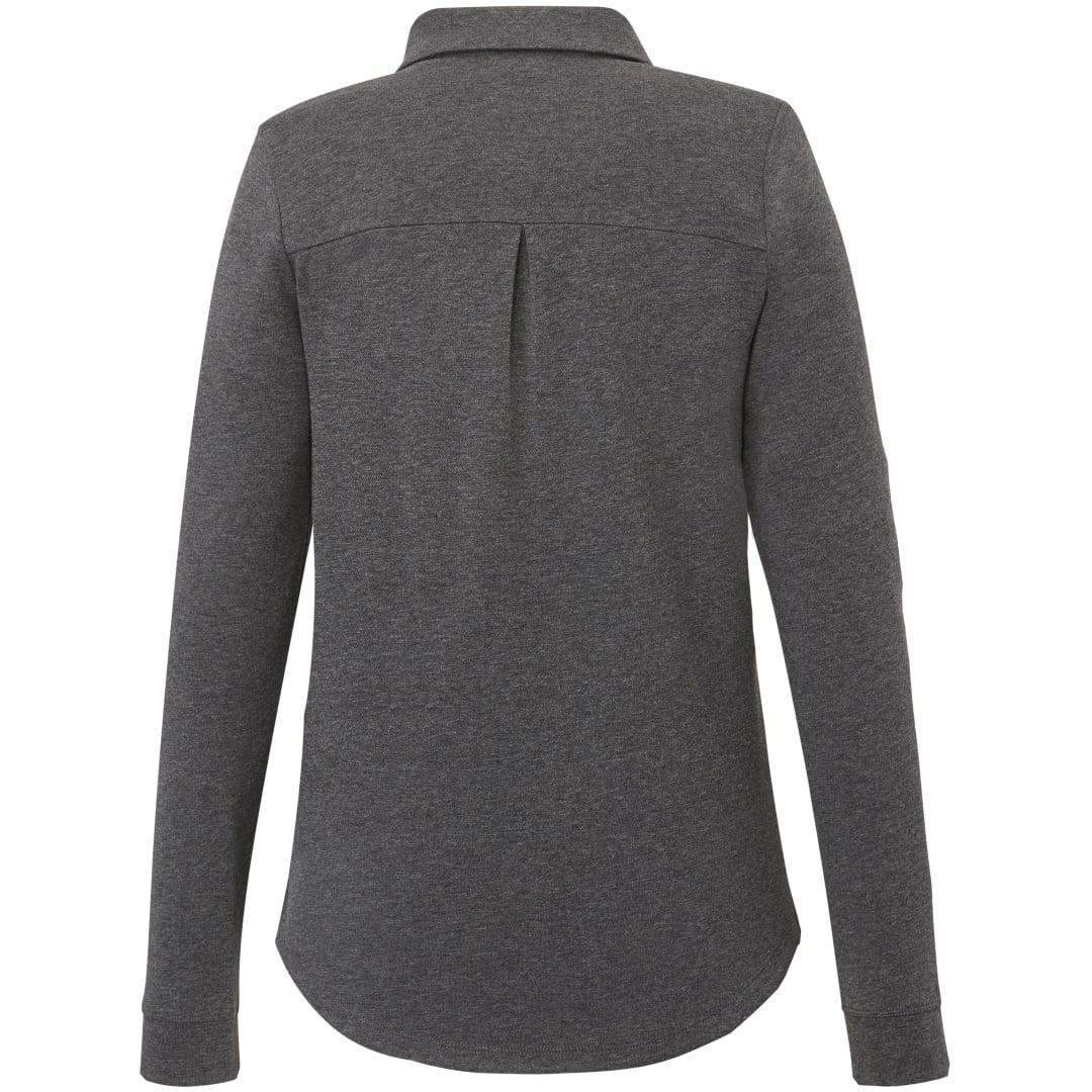 Rigi eco knit button cardi - womens Black front