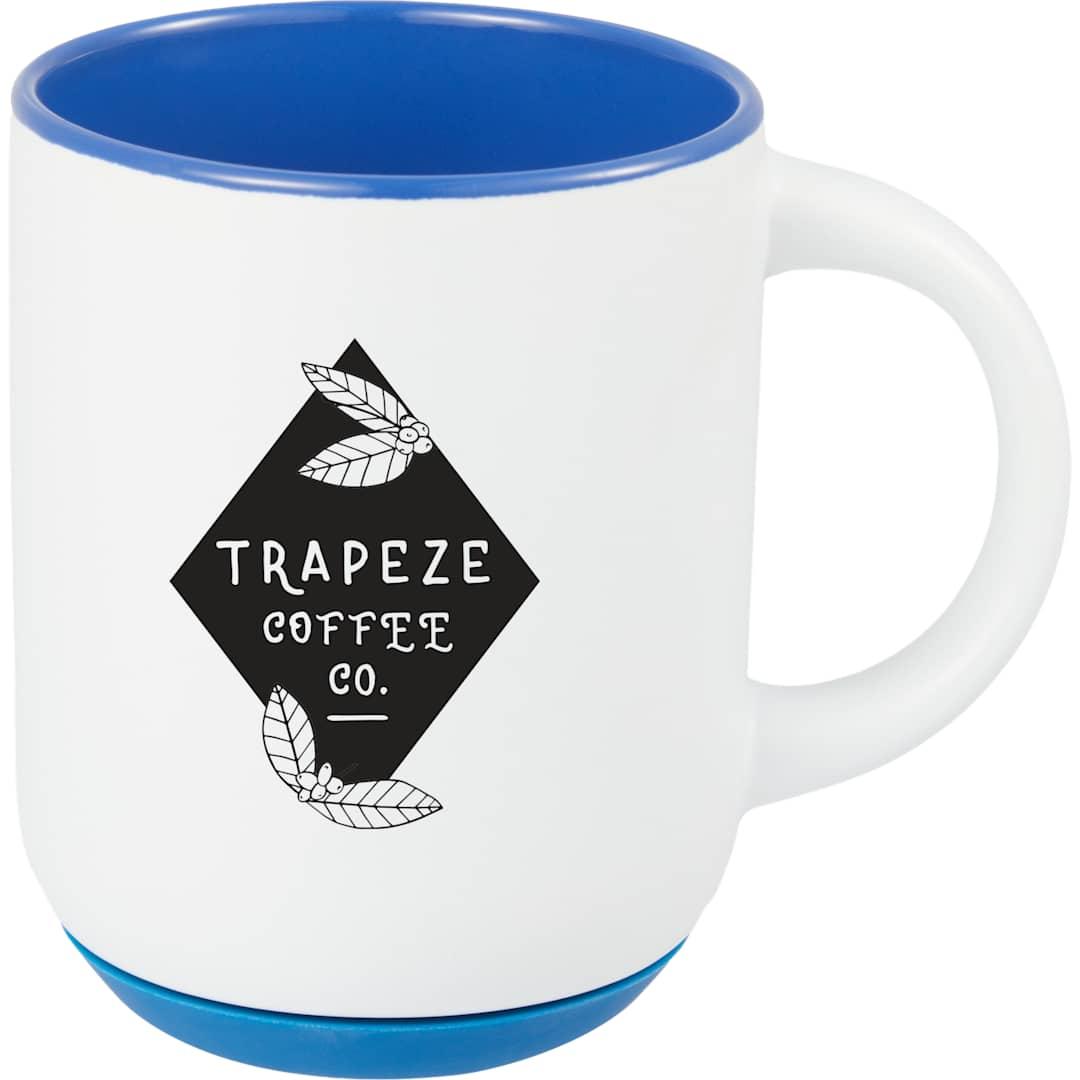 Isaac ceramic mug w/ rubber bottom 14oz White thumbnail 14