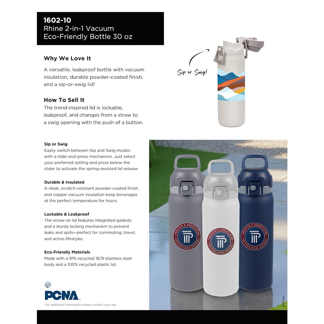 Rhine 2 in 1 vacuum insulated bottle 30oz Black miniatura 4