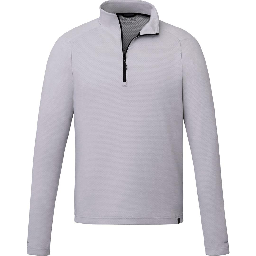 Mens asgard eco knit quarter zip Silver miniatura 3