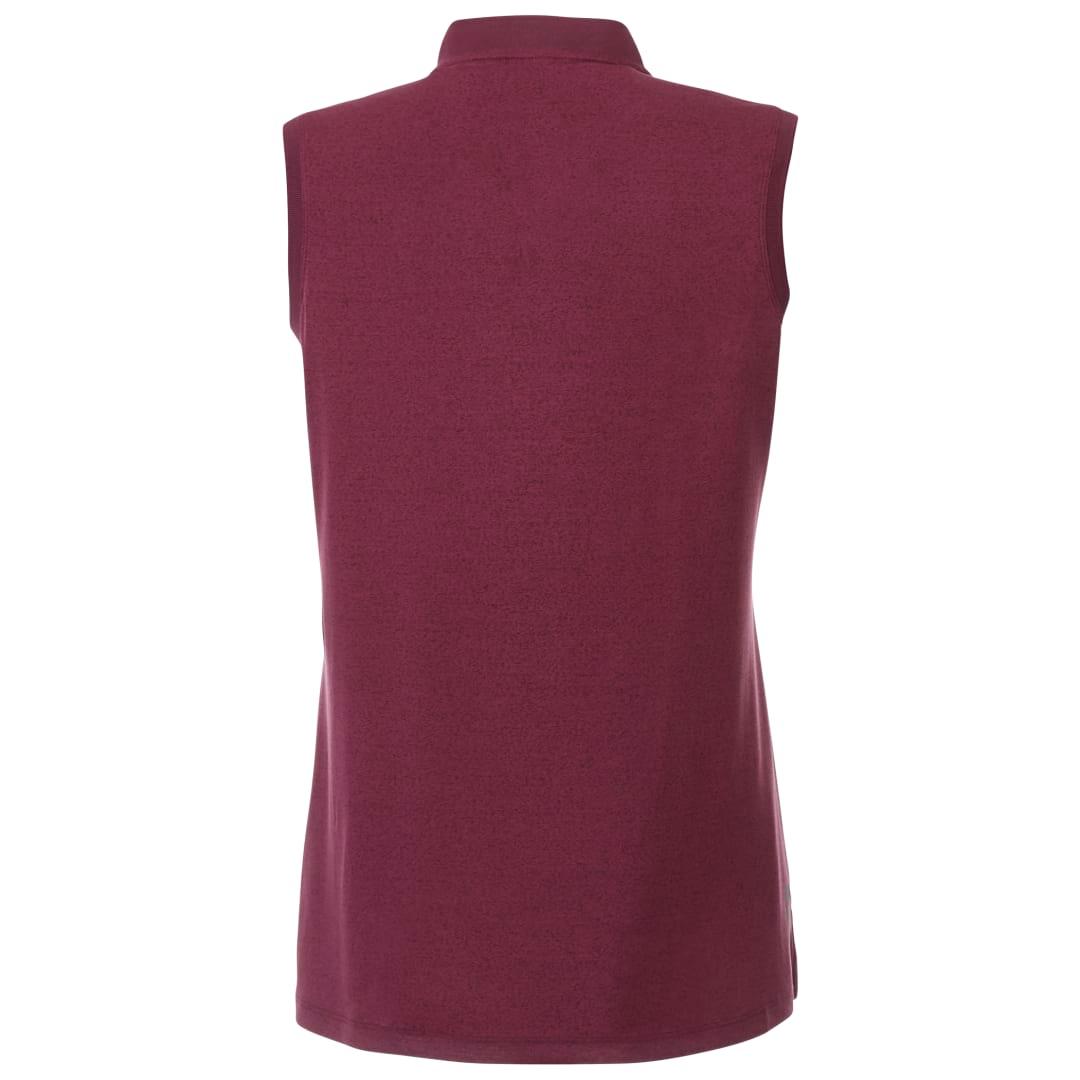 Womens kinport sleeveless polo Wine miniatura 9