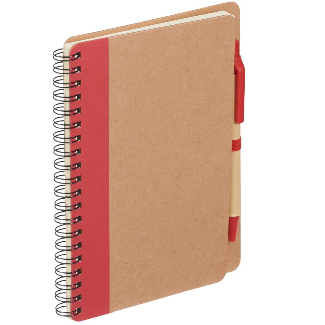 Fsc® mix 5 x 7 eco spiral notebook with pen Blue miniatura 14