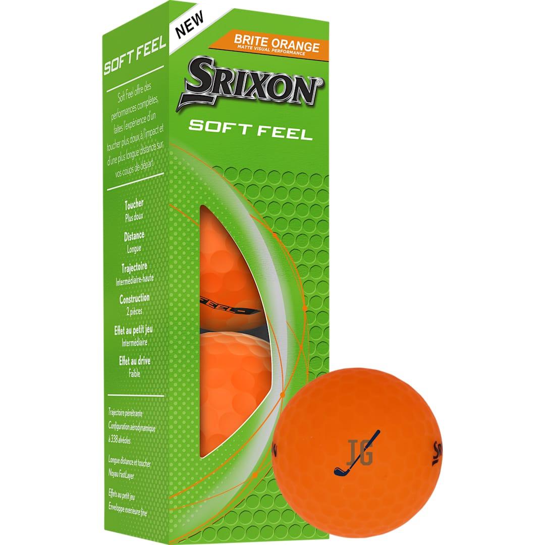 Srixon soft feel brite golf balls - 3 pack Orange miniatura 9