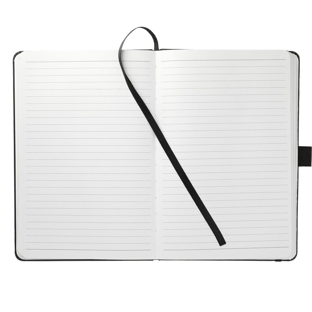 Fsc® mix 5.5 x 8.5 mela bound journal Black front