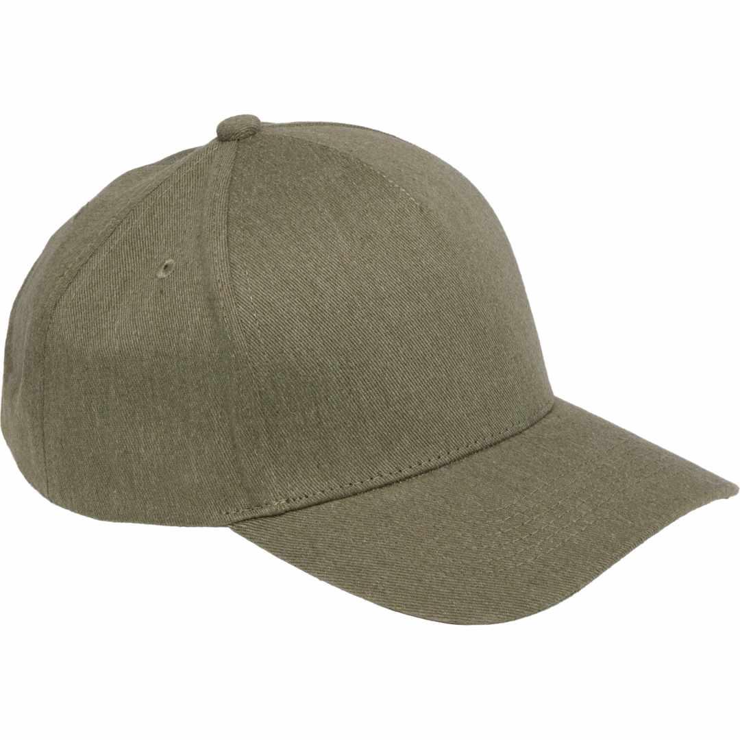 Recycled cotton twill 5 panel ballcap - unisex Black miniatura 13
