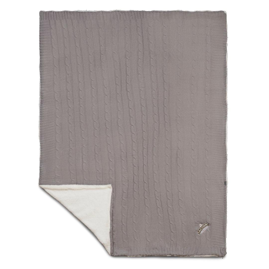 Field & co.® cable knit sherpa blanket Grey miniatura 26