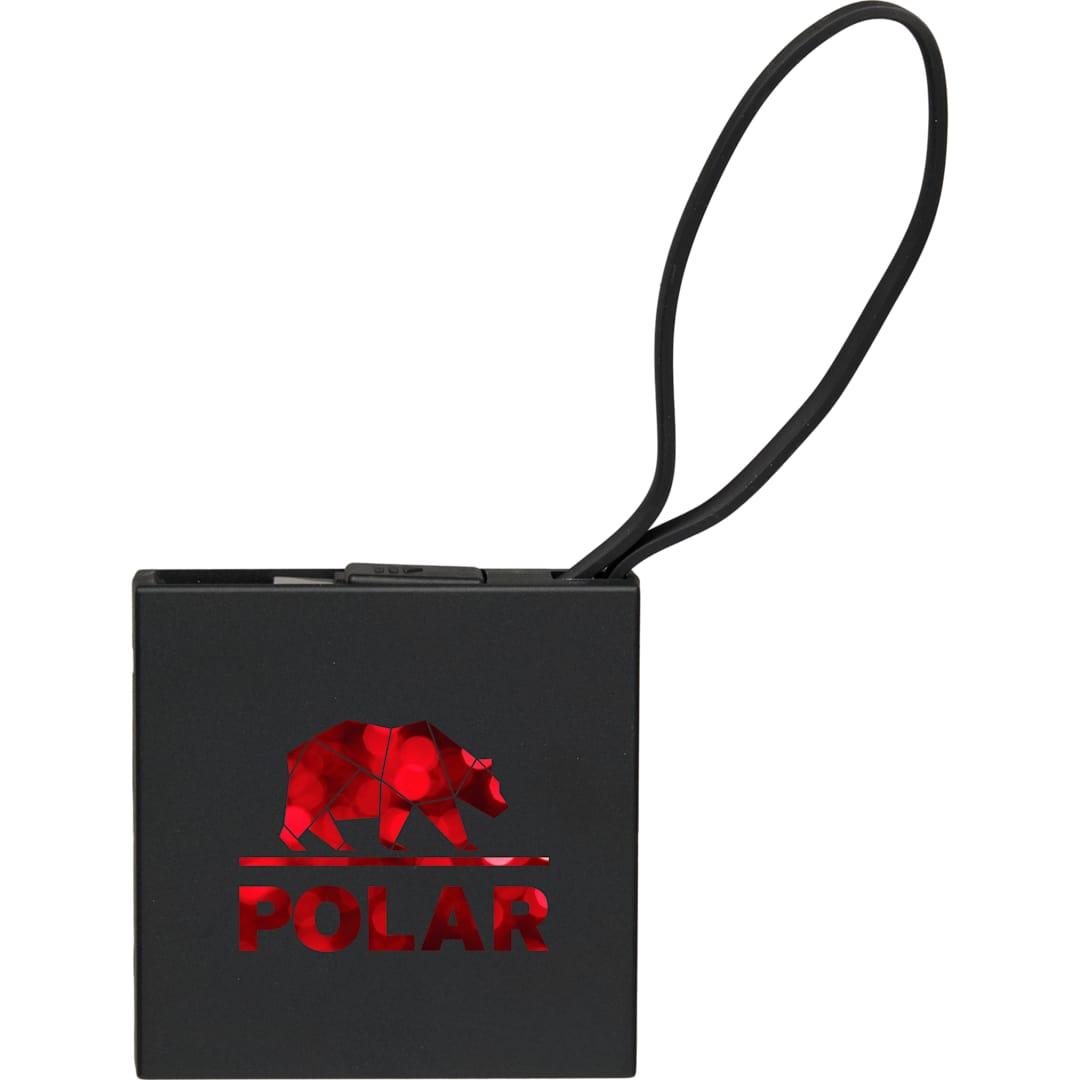 Recycled abs 2000 mah power bank with type-c cable Black miniatura 10
