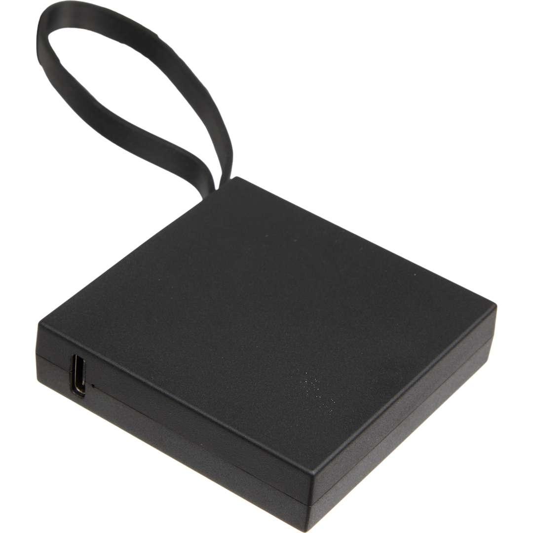Recycled abs 2000 mah power bank with type-c cable Black miniatura 5