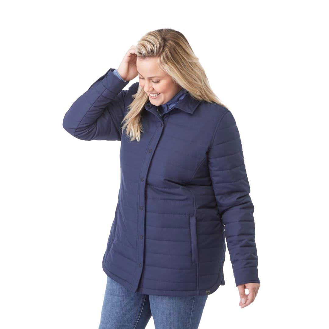Womens porter eco insulated shacket Navy Blue miniatura 7
