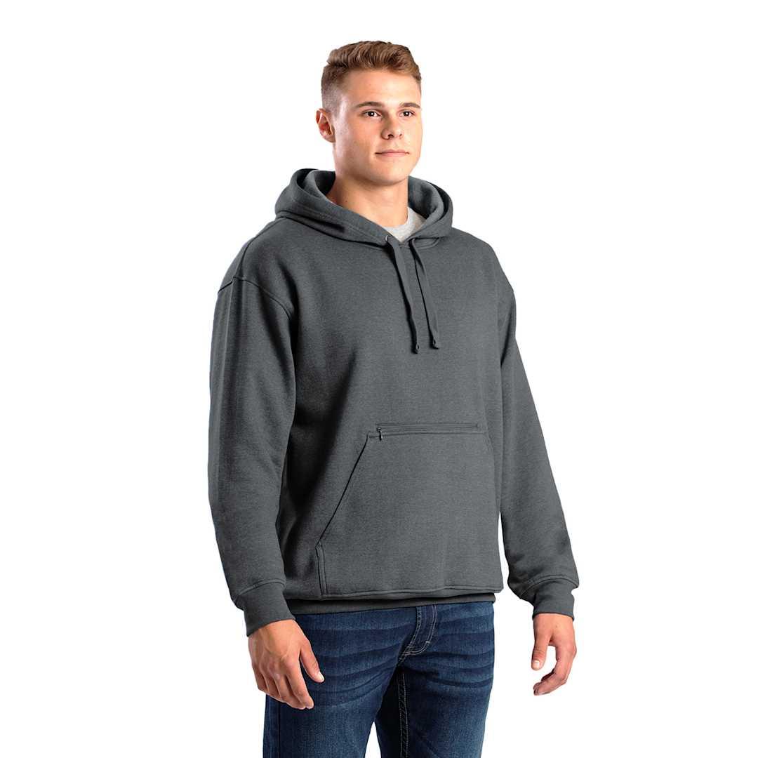 Berne heritage zippered pocket hooded sweatshirt - mens Black miniatura 12