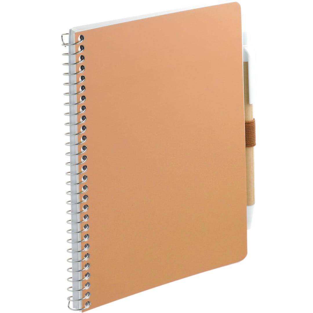 Fsc® mix 5 x 7 spiral notebook with pen Black miniatura 19