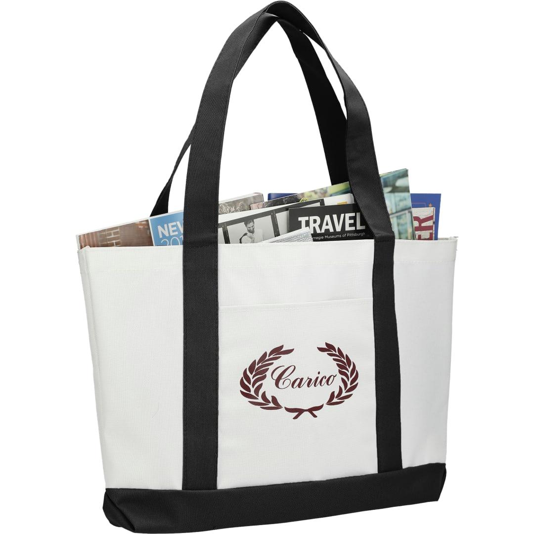 Large canvas tote bag White miniatura 13