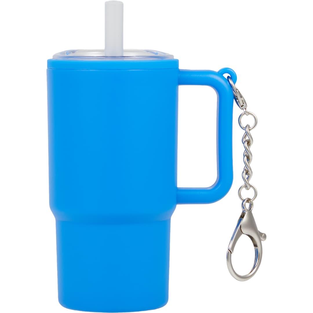 Shot glass tumbler w/ keychain 4oz Black miniatura 14