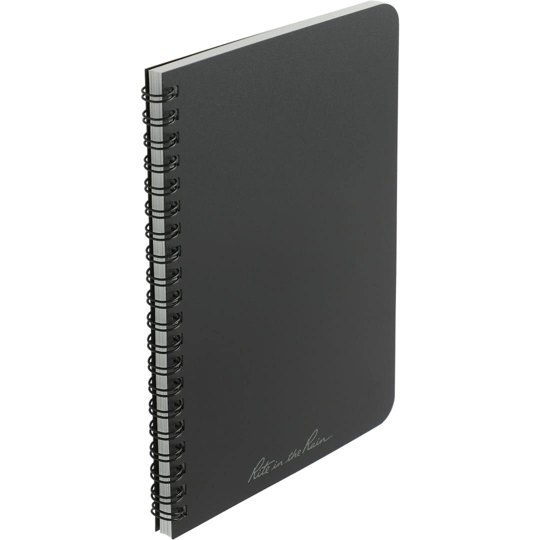 4.6 X 7 rite in the rain side spiral notebook Black miniatura 7