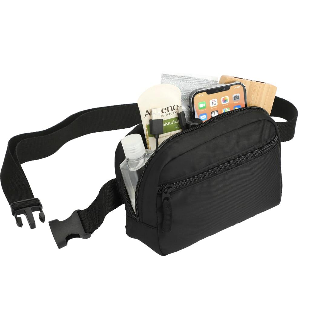 Recycled sport fanny pack Black miniatura 4